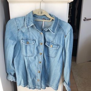 Free people chambray shirt